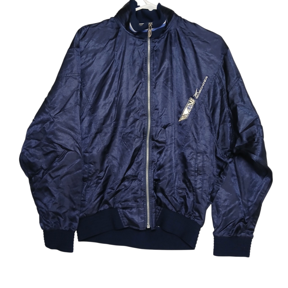 Asics Dark Blue Windbreaker Jacket